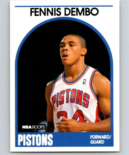 1989-90 Hoops #72 Fennis Dembo Pistons NBA Basketball