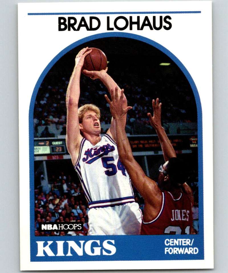 1989-90 Hoops #74 Brad Lohaus RC Rookie SP Sac Kings NBA Basketball Image 1