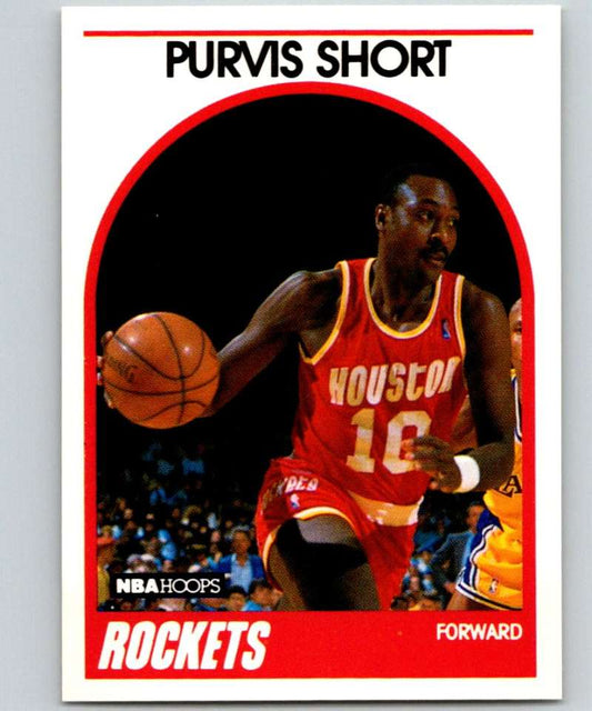 1989-90 Hoops #76 Purvis Short Rockets NBA Basketball Image 1