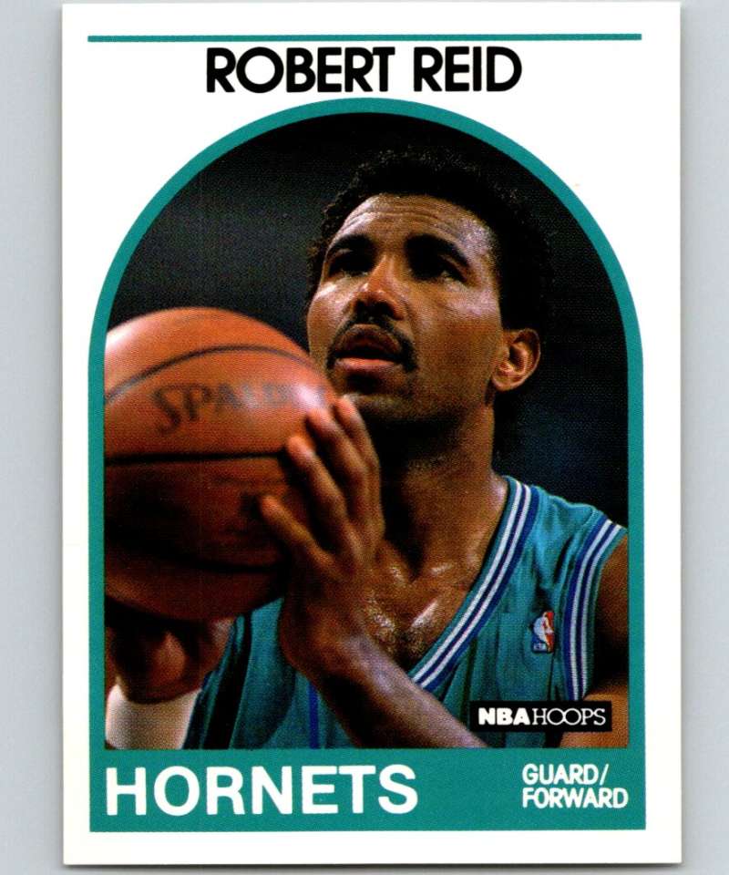 1989-90 Hoops #88 Robert Reid Hornets NBA Basketball Image 1