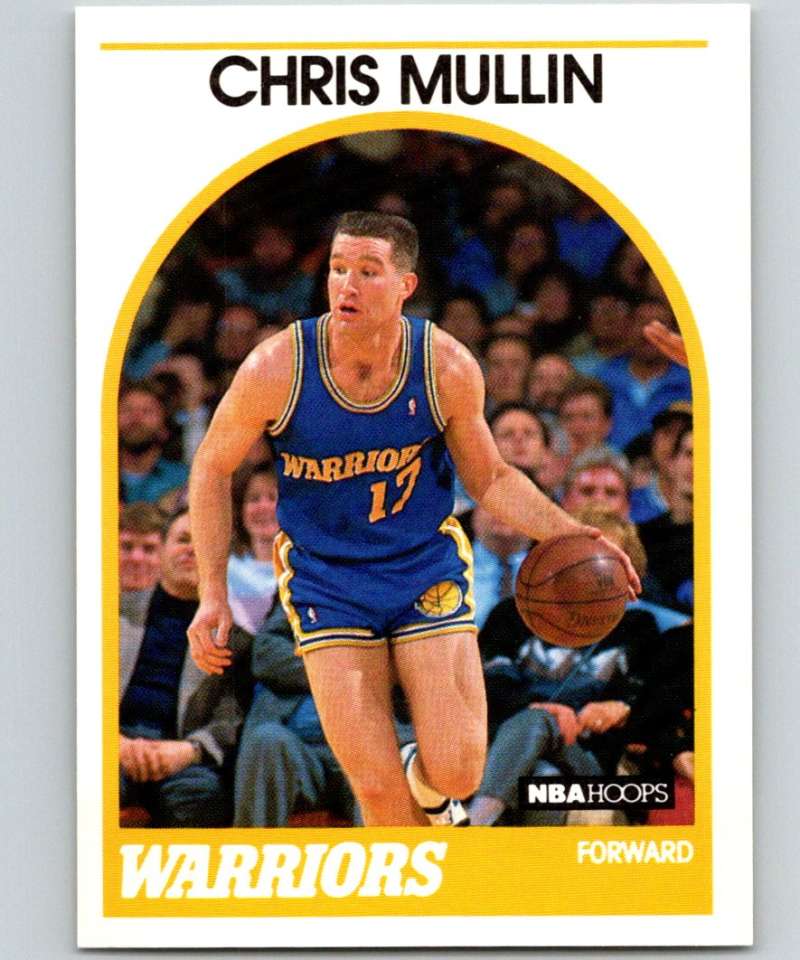 1989-90 Hoops #90 Chris Mullin Warriors NBA Basketball Image 1