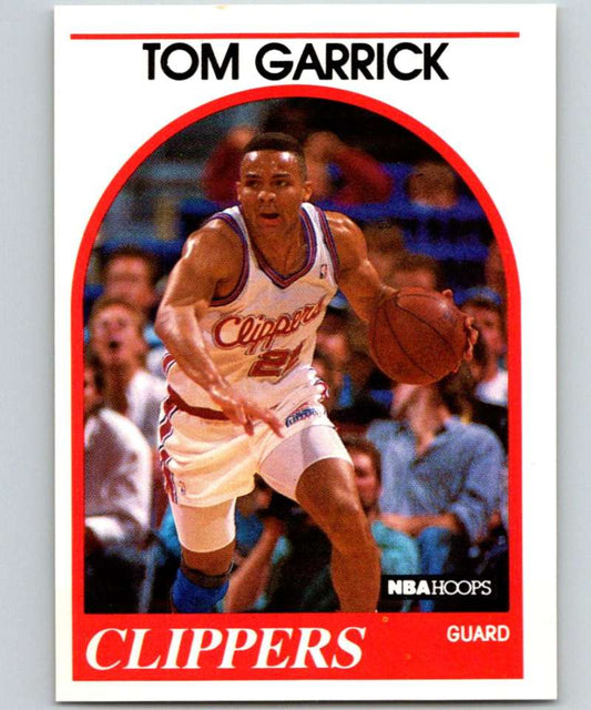1989-90 Hoops #91 Tom Garrick Clippers NBA Basketball Image 1