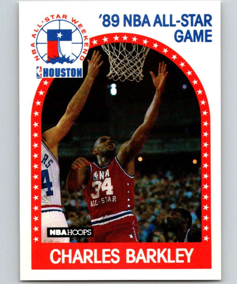 1989-90 Hoops #96 Charles Barkley 76ers AS NBA Basketball Image 1