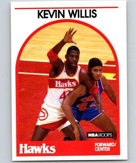 1989-90 Hoops #98 Kevin Willis Hawks NBA Basketball Image 1