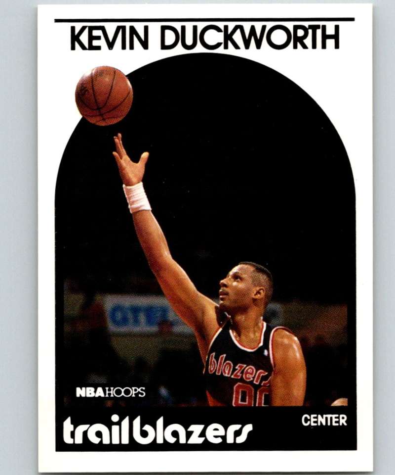 1989-90 Hoops #103 Kevin Duckworth Blazers NBA Basketball Image 1