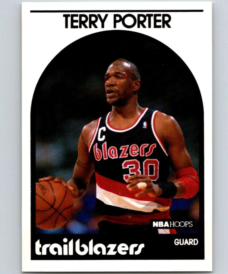 1989-90 Hoops #105 Terry Porter Blazers NBA Basketball