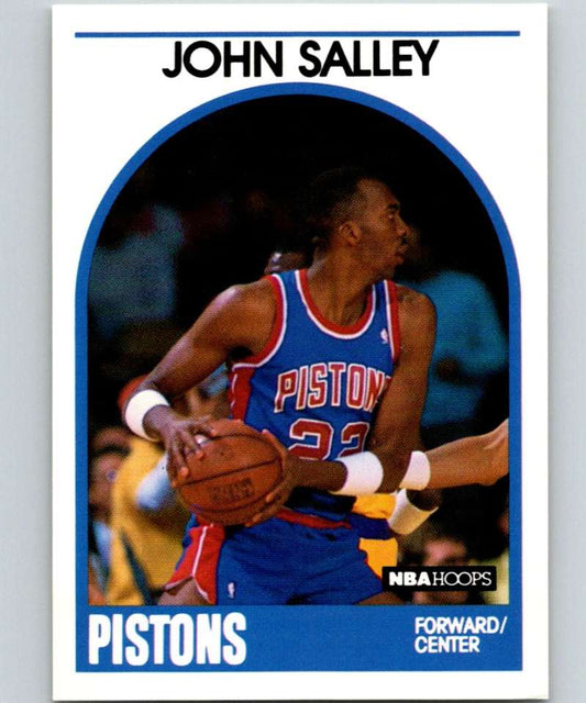 1989-90 Hoops #109 John Salley Pistons NBA Basketball Image 1
