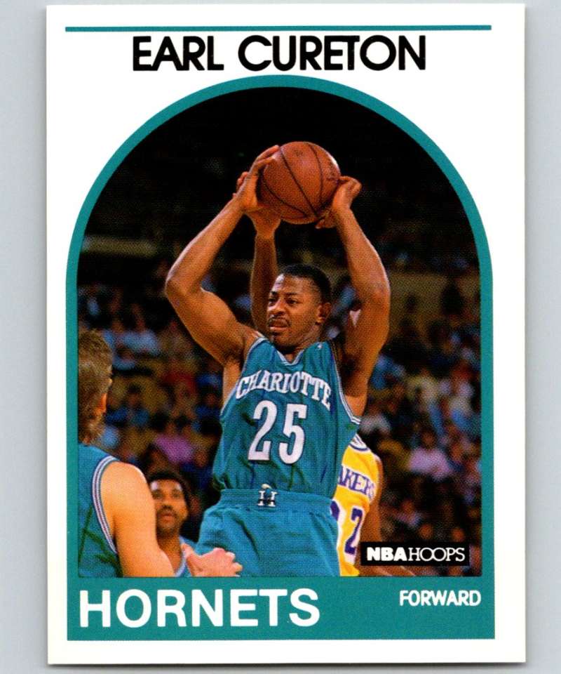 1989-90 Hoops #112 Earl Cureton Hornets NBA Basketball
