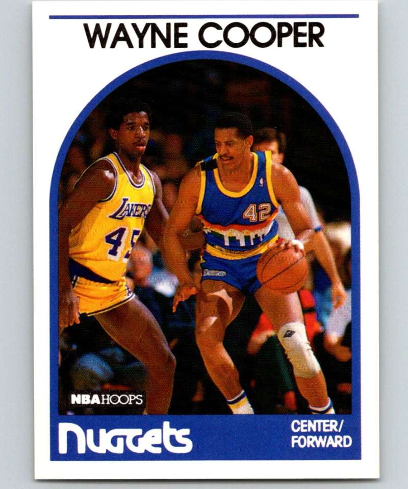 1989-90 Hoops #122 Wayne Cooper SP Nuggets NBA Basketball Image 1
