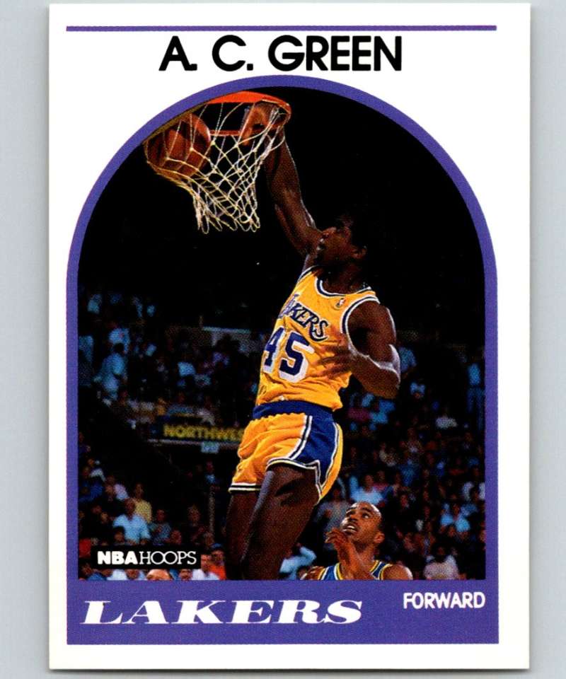 1989-90 Hoops #124 A.C. Green Lakers NBA Basketball