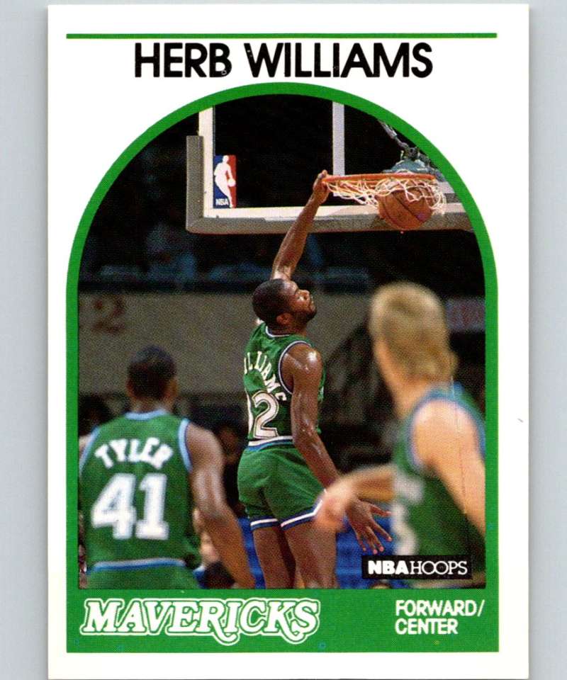 1989-90 Hoops #131 Herb Williams Mavericks NBA Basketball Image 1