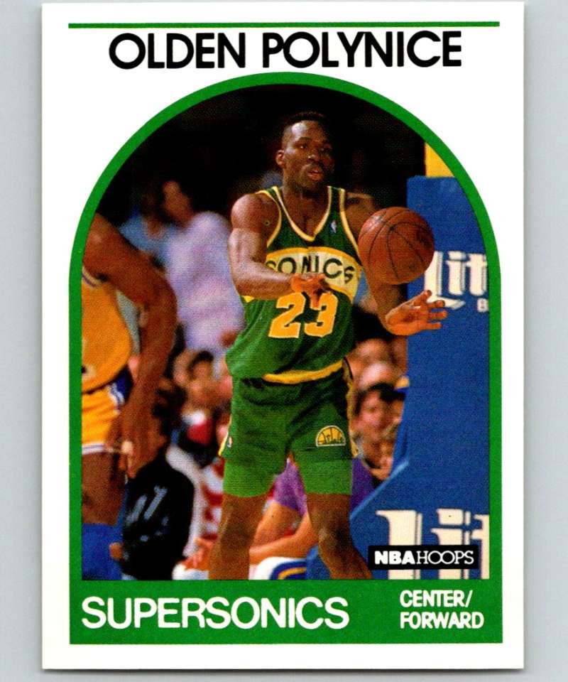 1989-90 Hoops #152 Olden Polynice RC Rookie NBA Basketball Image 1