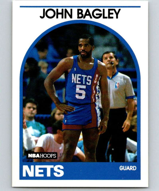 1989-90 Hoops #163 John Bagley SP NJ Nets UER NBA Basketball