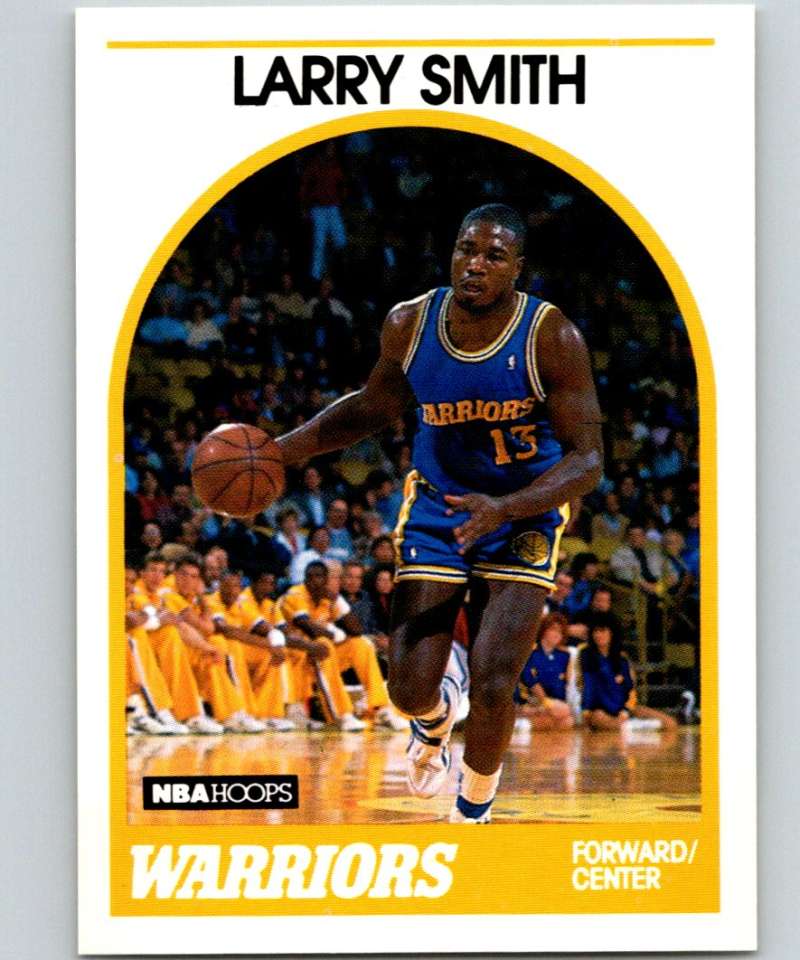 1989-90 Hoops #168 Larry Smith SP Warriors NBA Basketball Image 1