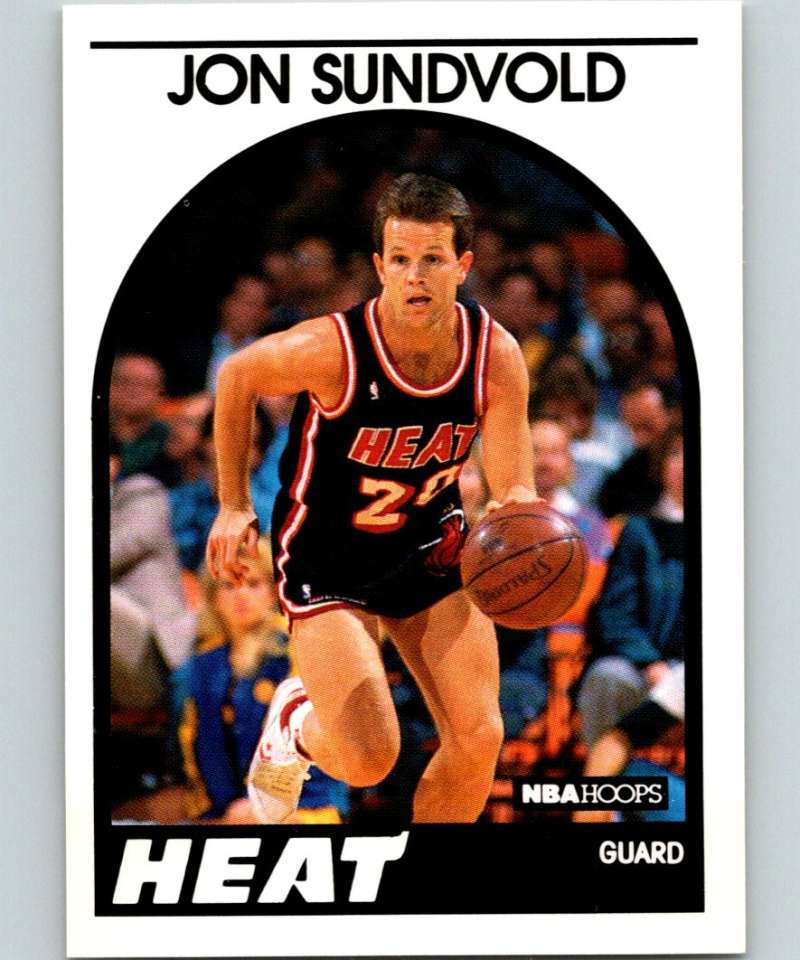 1989-90 Hoops #175 Jon Sundvold Heat NBA Basketball Image 1
