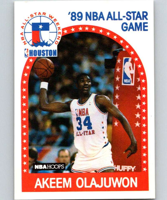 1989-90 Hoops #178 Hakeem Olajuwon Rockets AS NBA Basketball