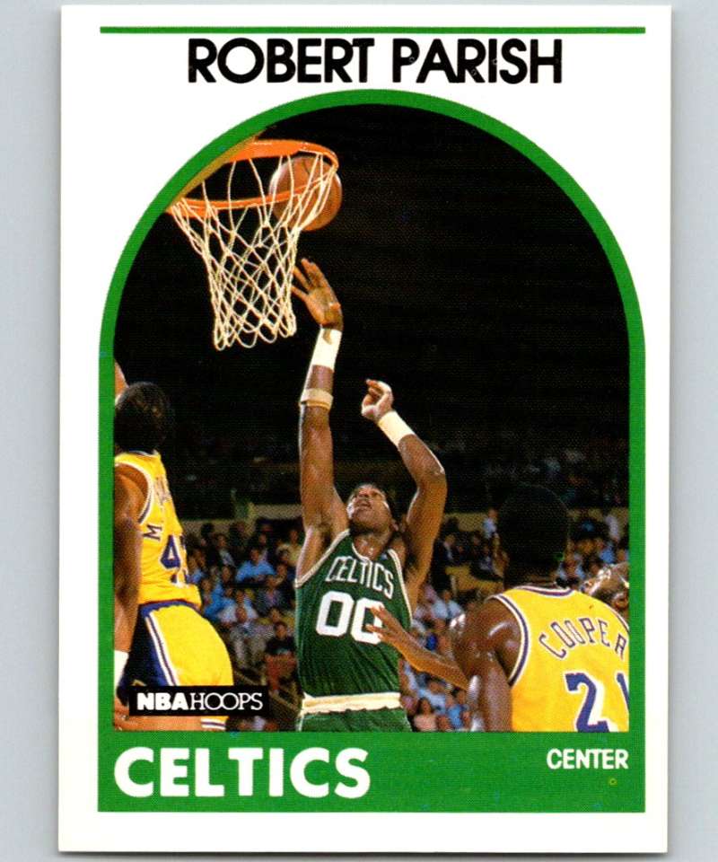 1989-90 Hoops #185 Robert Parish Celtics NBA Basketball Image 1