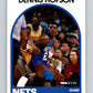 1989-90 Hoops #199 Dennis Hopson RC Rookie NJ Nets NBA Basketball Image 1