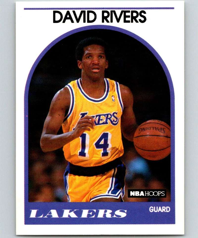 1989-90 Hoops #203 David Rivers SP Lakers NBA Basketball