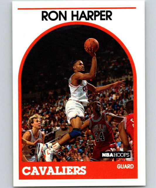 1989-90 Hoops #205 Ron Harper Cavaliers NBA Basketball Image 1