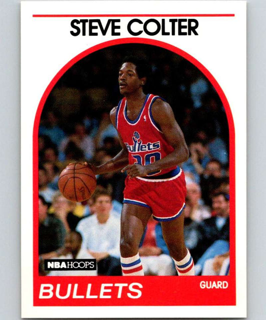 1989-90 Hoops #214 Steve Colter Bullets NBA Basketball Image 1