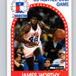 1989-90 Hoops #219 James Worthy Lakers AS NBA Basketball Image 1
