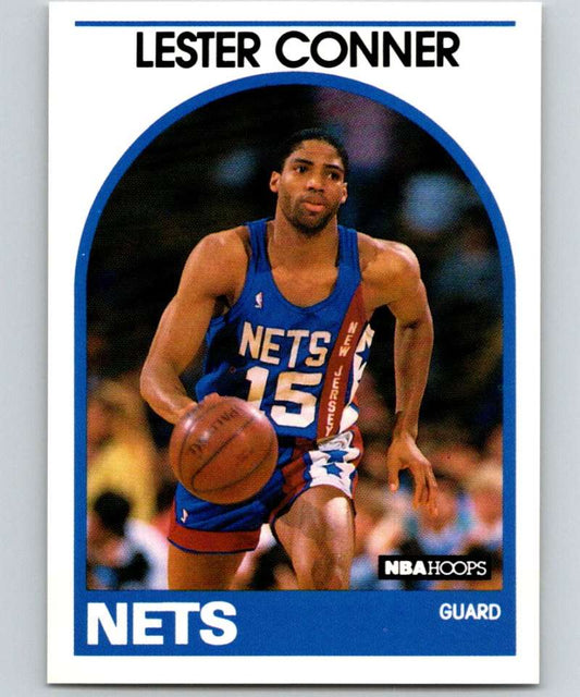 1989-90 Hoops #222 Lester Conner NJ Nets NBA Basketball Image 1