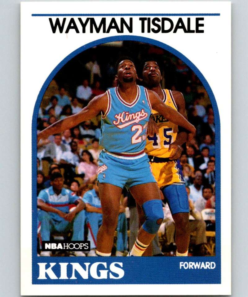 1989-90 Hoops #225 Wayman Tisdale Sac Kings NBA Basketball Image 1