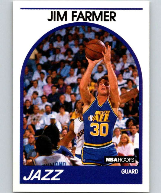 1989-90 Hoops #227 Jim Farmer SP Jazz NBA Basketball