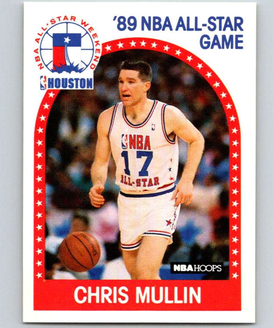 1989-90 Hoops #230 Chris Mullin Warriors AS NBA Basketball Image 1