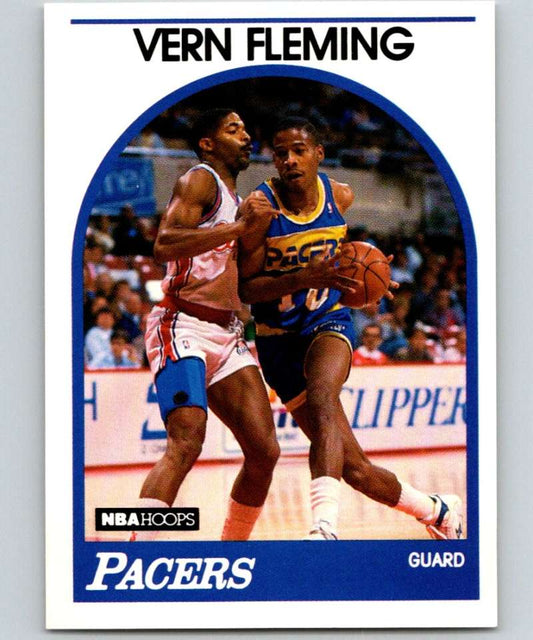 1989-90 Hoops #231 Vern Fleming Pacers NBA Basketball Image 1