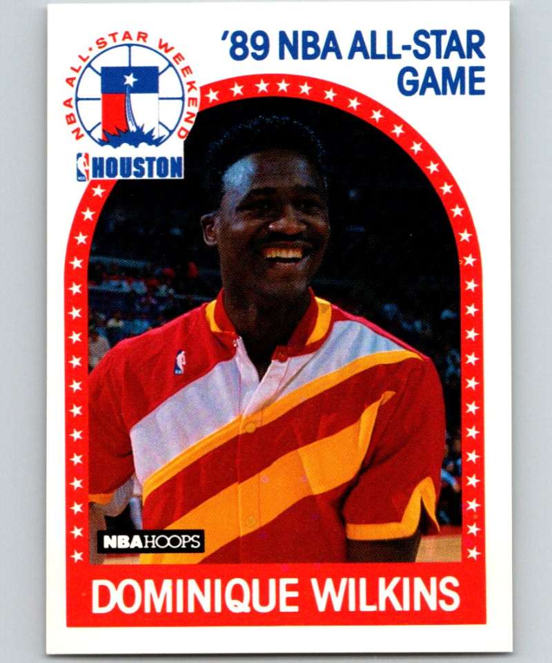 1989-90 Hoops #234 Dominique Wilkins Hawks AS NBA Basketball Image 1