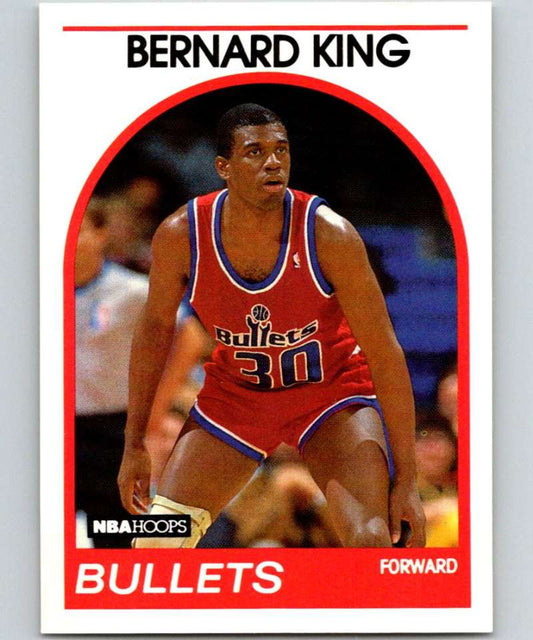 1989-90 Hoops #240 Bernard King Bullets NBA Basketball Image 1