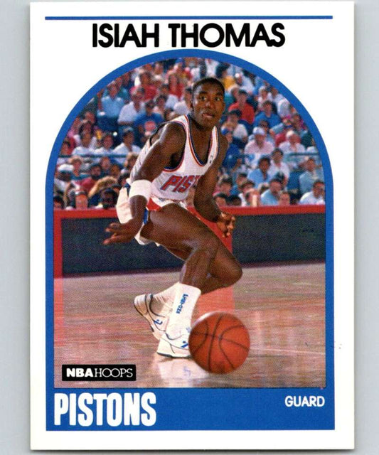 1989-90 Hoops #250 Isiah Thomas Pistons NBA Basketball Image 1