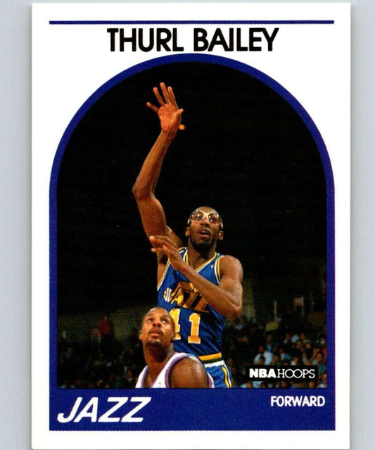 1989-90 Hoops #251 Thurl Bailey Jazz NBA Basketball