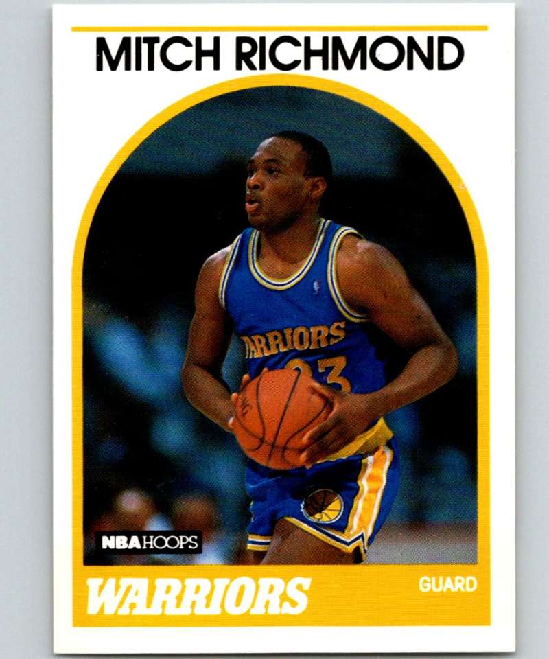 1989-90 Hoops #260 Mitch Richmond RC Rookie Warriors NBA Basketball Image 1