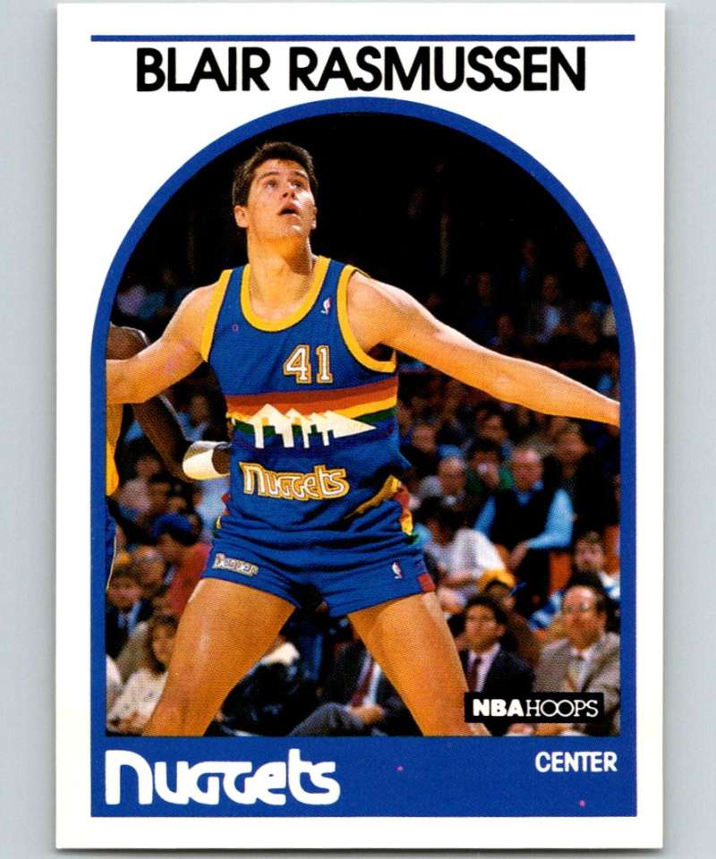 1989-90 Hoops #261 Blair Rasmussen Nuggets NBA Basketball Image 1