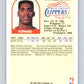 1989-90 Hoops #262 Charles Smith RC Rookie Clippers NBA Basketball Image 2