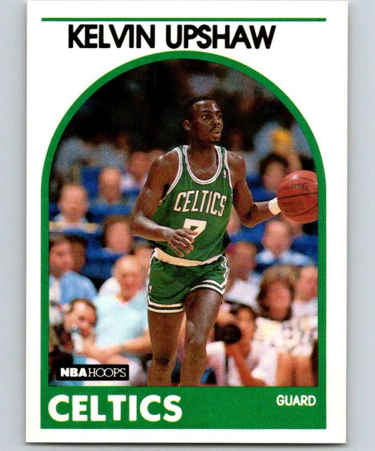 1989-90 Hoops #264 Kelvin Upshaw Celtics NBA Basketball Image 1