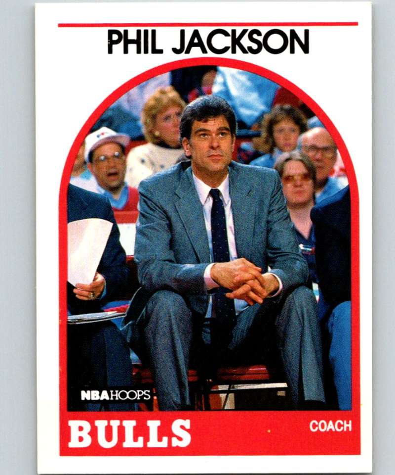 1989-90 Hoops #266 Phil Jackson Bulls CO NBA Basketball Image 1