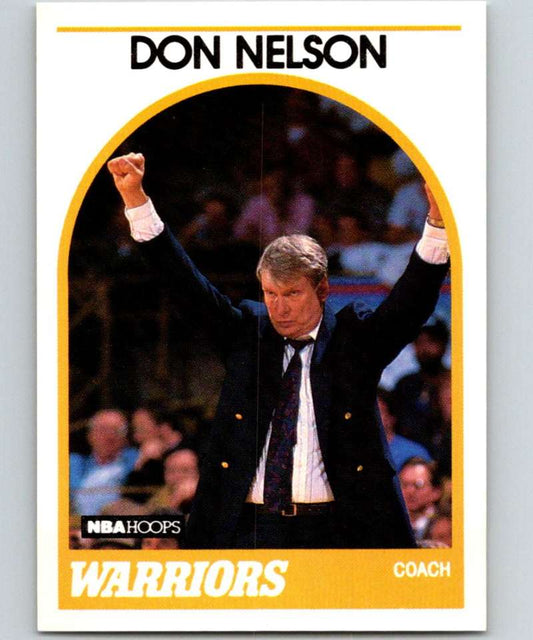 1989-90 Hoops #273 Don Nelson Warriors CO NBA Basketball Image 1