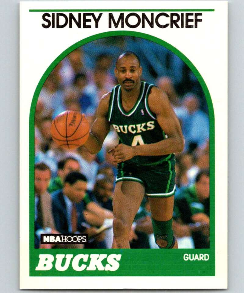1989-90 Hoops #275 Sidney Moncrief SP Bucks NBA Basketball