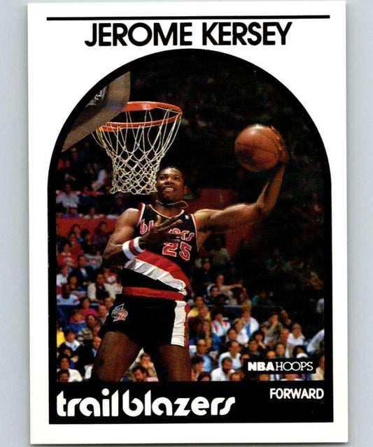 1989-90 Hoops #285 Jerome Kersey Blazers NBA Basketball Image 1