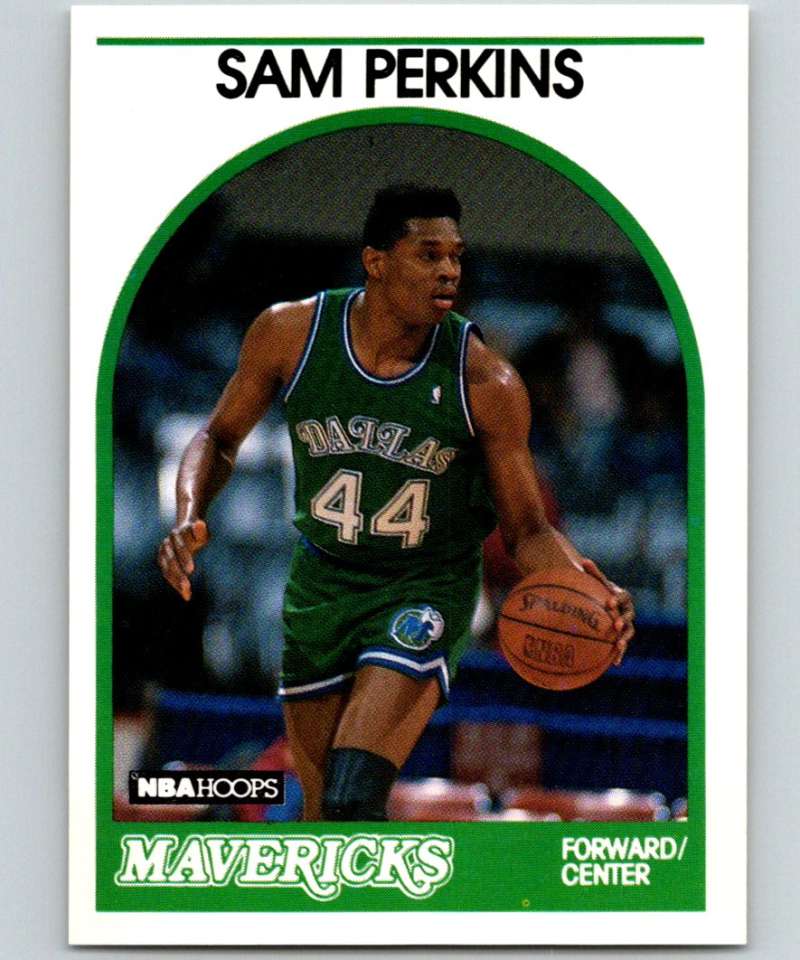 1989-90 Hoops #286 Sam Perkins Mavericks NBA Basketball Image 1