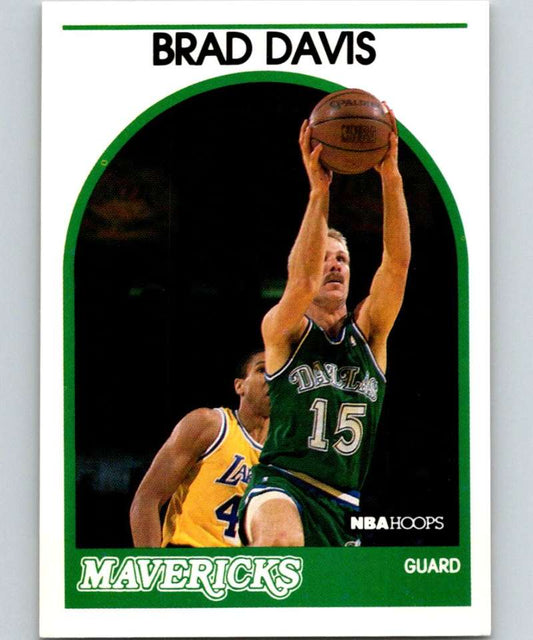 1989-90 Hoops #296 Brad Davis Mavericks NBA Basketball Image 1