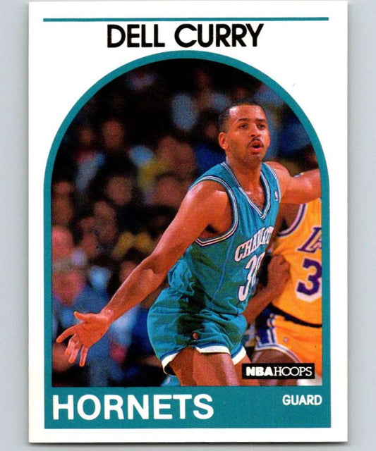 1989-90 Hoops #299 Dell Curry Hornets NBA Basketball Image 1