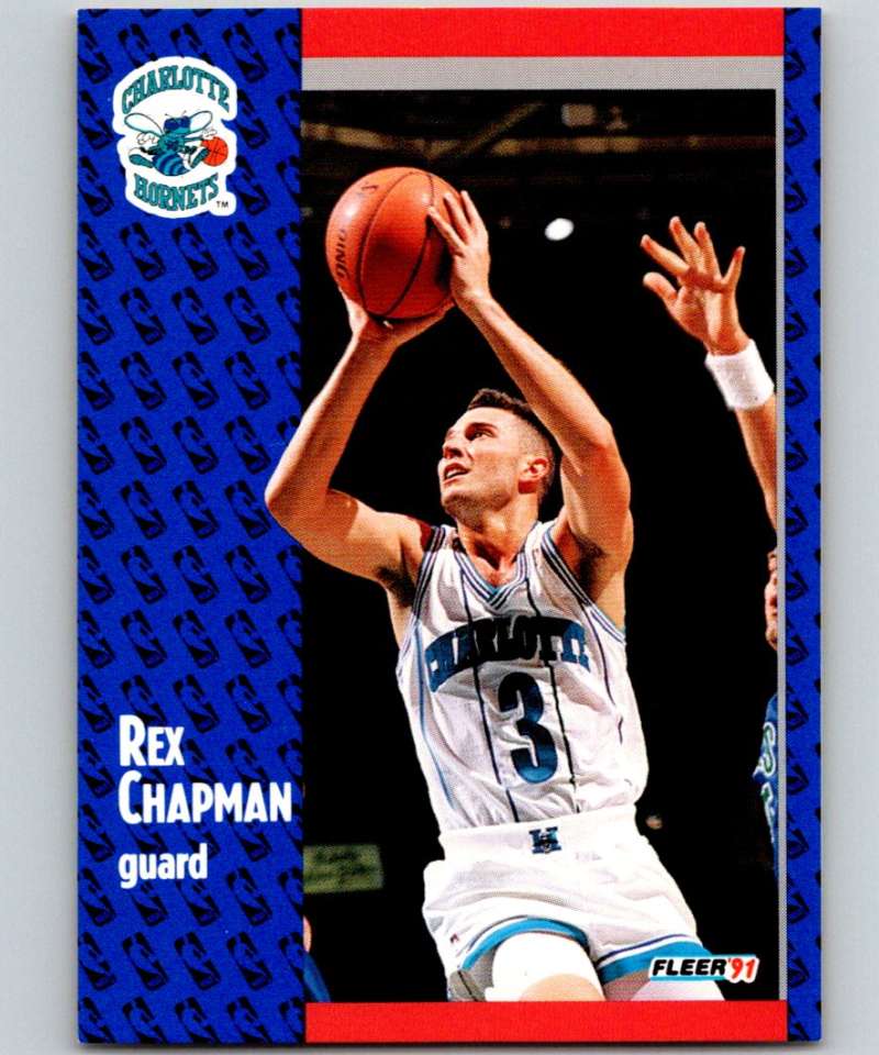 1991-92 Fleer #18 Rex Chapman Hornets NBA Basketball