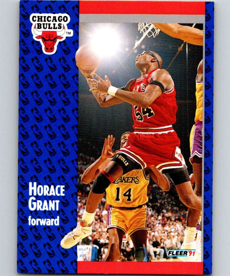 1991-92 Fleer #27 Horace Grant Bulls NBA Basketball Image 1