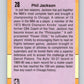1991-92 Fleer #28 Phil Jackson Bulls CO NBA Basketball Image 2