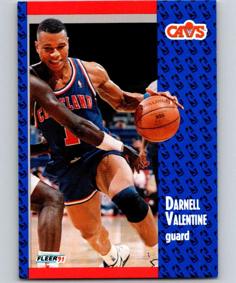 1991-92 Fleer #39 Darnell Valentine Cavaliers NBA Basketball Image 1